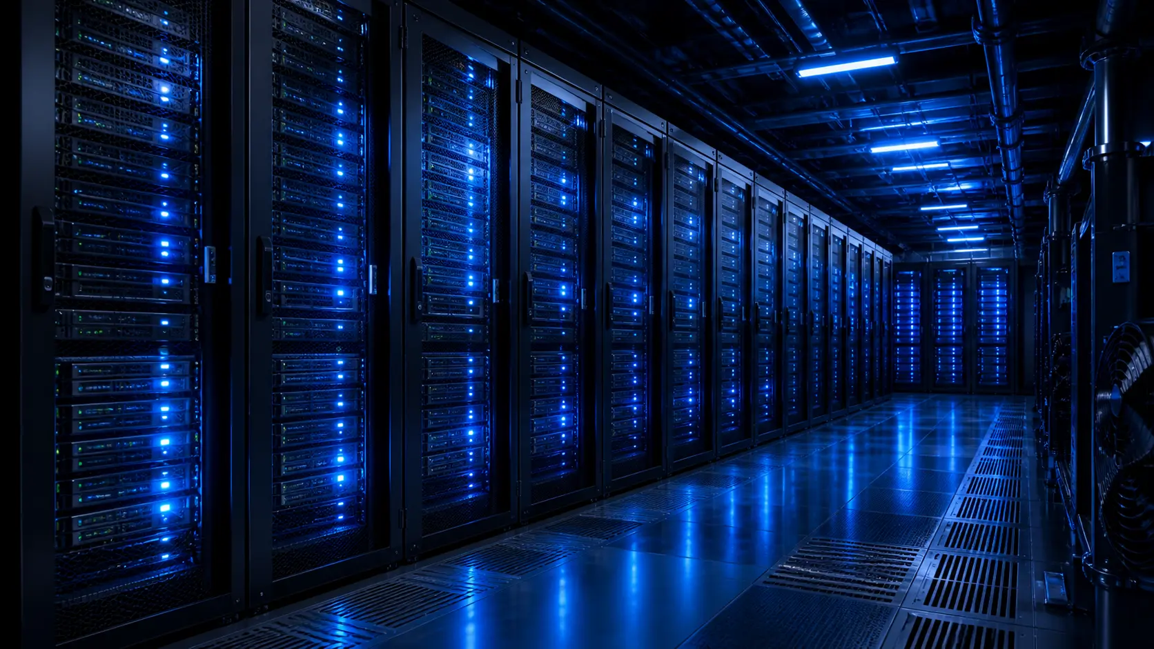 AI data center server racks
