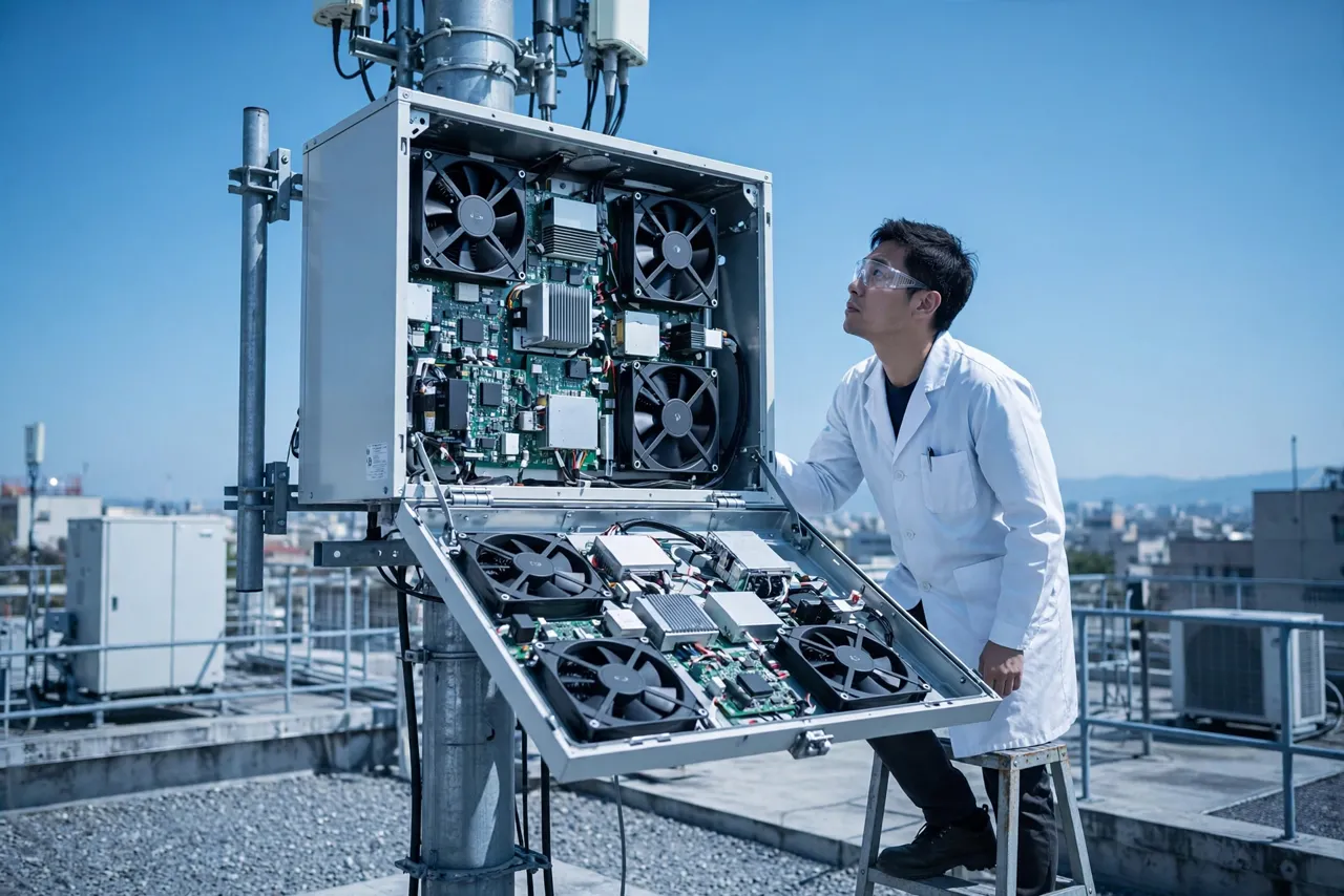 5G AAU active antenna cooling fans