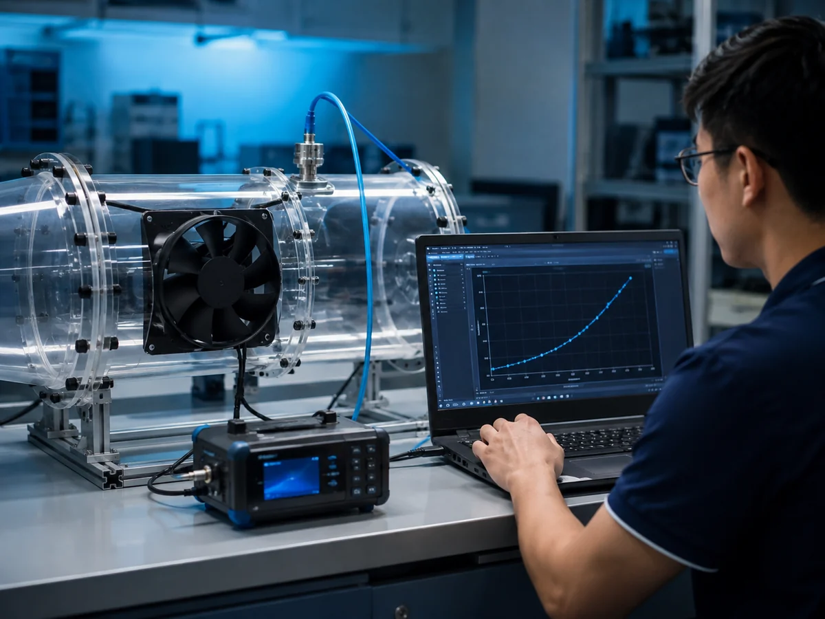 MEGA Tech lab airflow performance testing