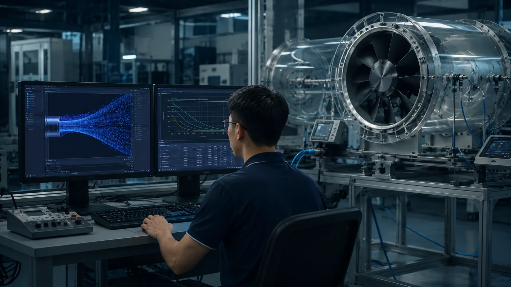 MEGA Tech cooling fan engineering laboratory